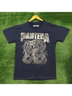 Pantera Electrified Skeletal Snake Thrash Metal Band T-Shirt Size Large